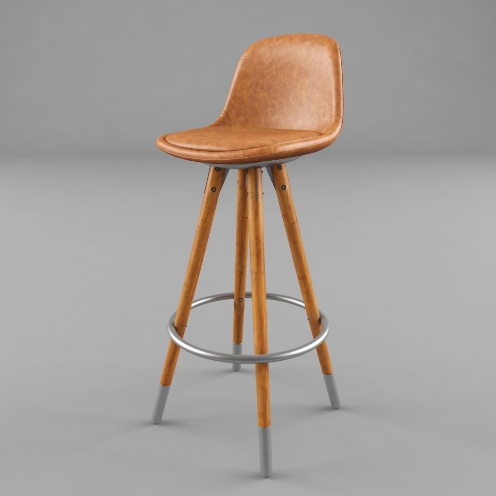 Orso barstool 3D model_2