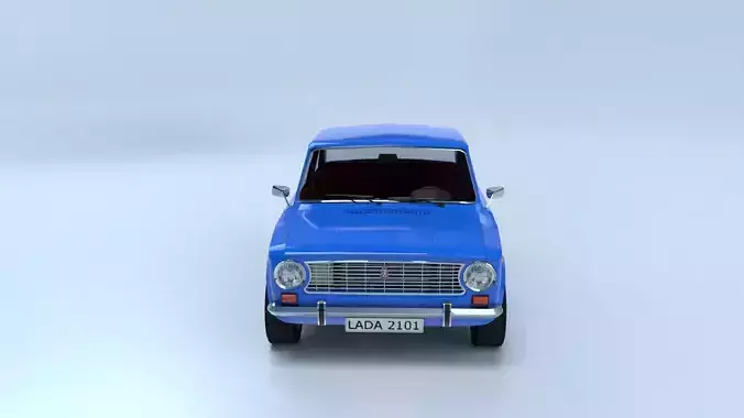 Lada 2101 low poly  Low-poly 3D model