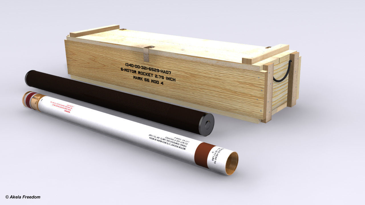 Hydra 70 Warhead Storage System 3D model_4