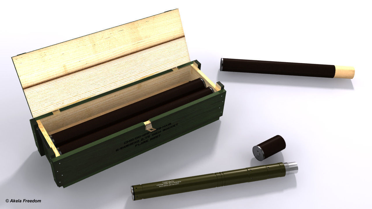 Hydra 70 Warhead Storage System 3D model_3