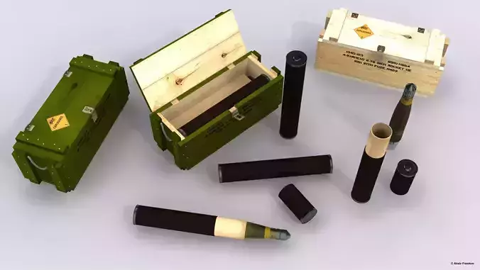 Hydra 70 Warhead Storage System 3D model