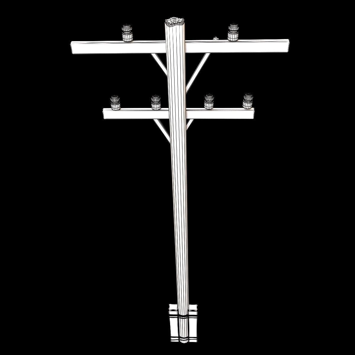 Electric wood pillar 3D model_10