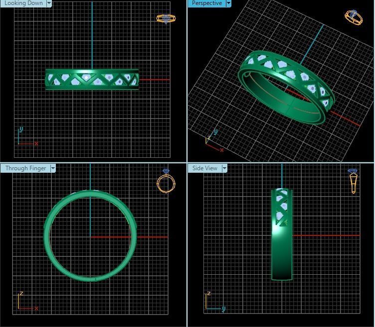 Ring T01362 3D print model_2
