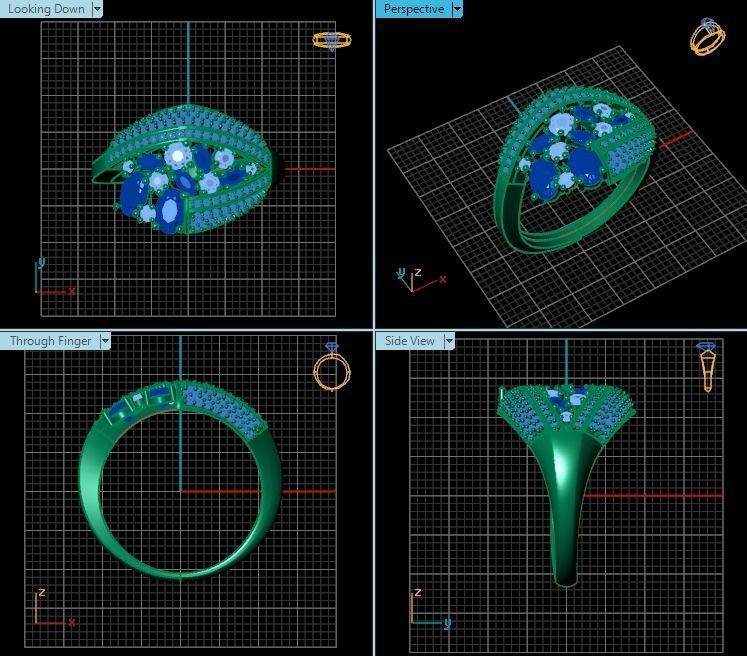 Ring T01368 3D print model_2