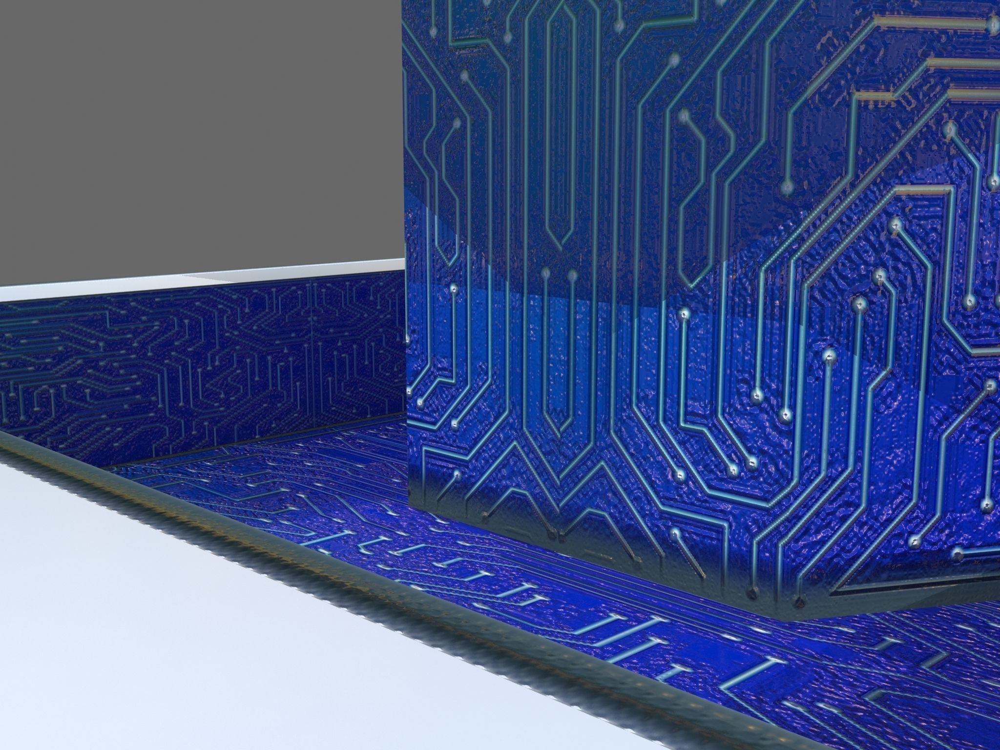 Sci Fi Sentry Bot Low-poly 3D model_6