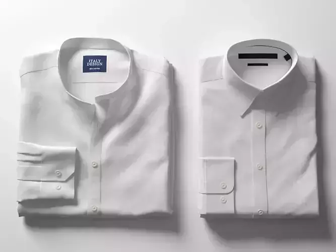 Folded White Shirts  3D model