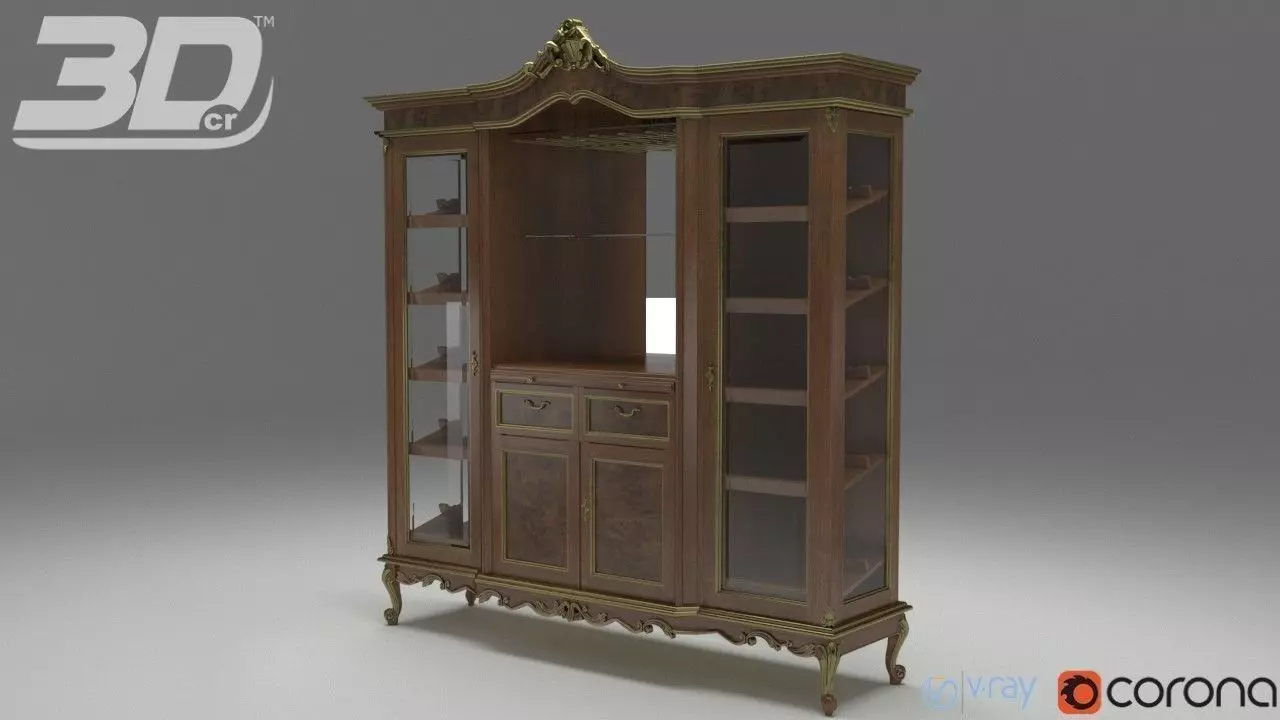 Cleantha Bottle Showcase 3D model_0