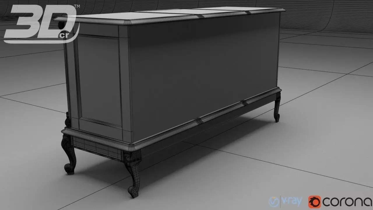 Celinette Sideboard 3D model_5