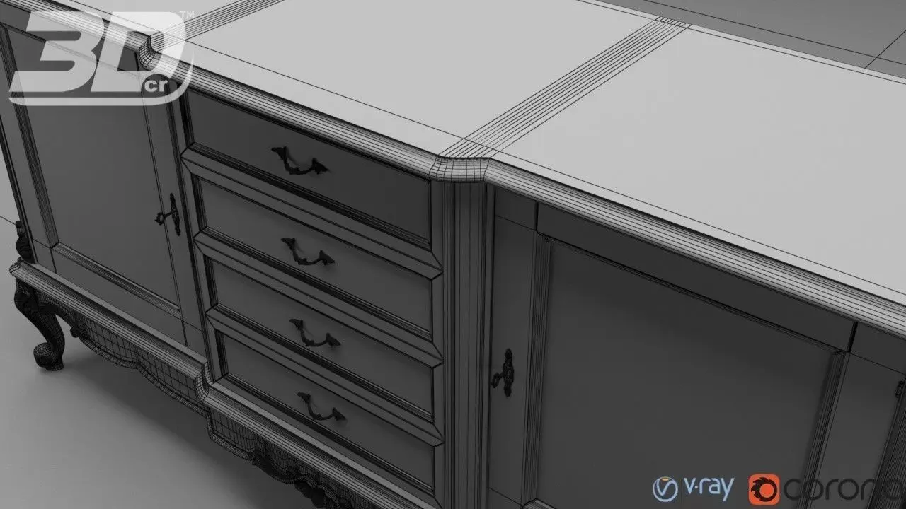 Celinette Sideboard 3D model_7
