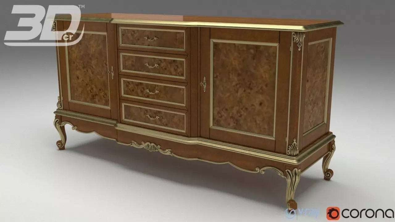 Celinette Sideboard 3D model_0