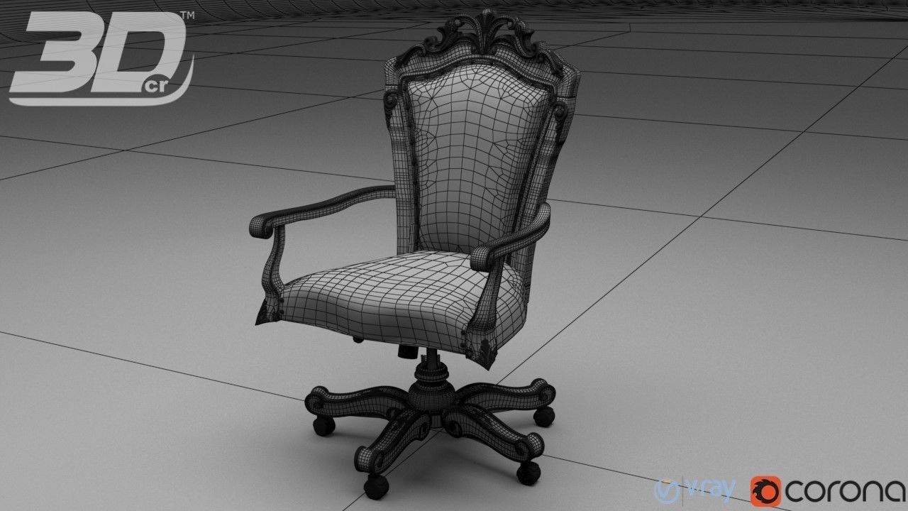 Caelia Swivel Armchair 3D model_4