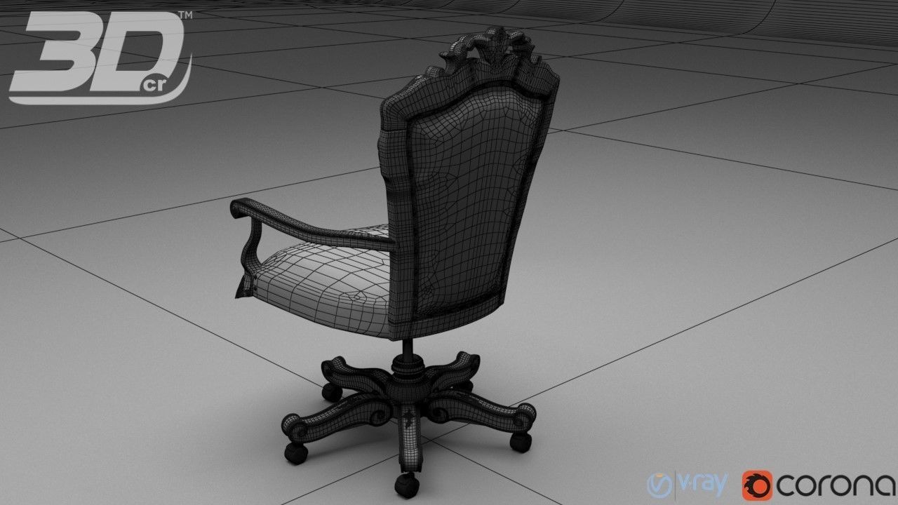 Caelia Swivel Armchair 3D model_5