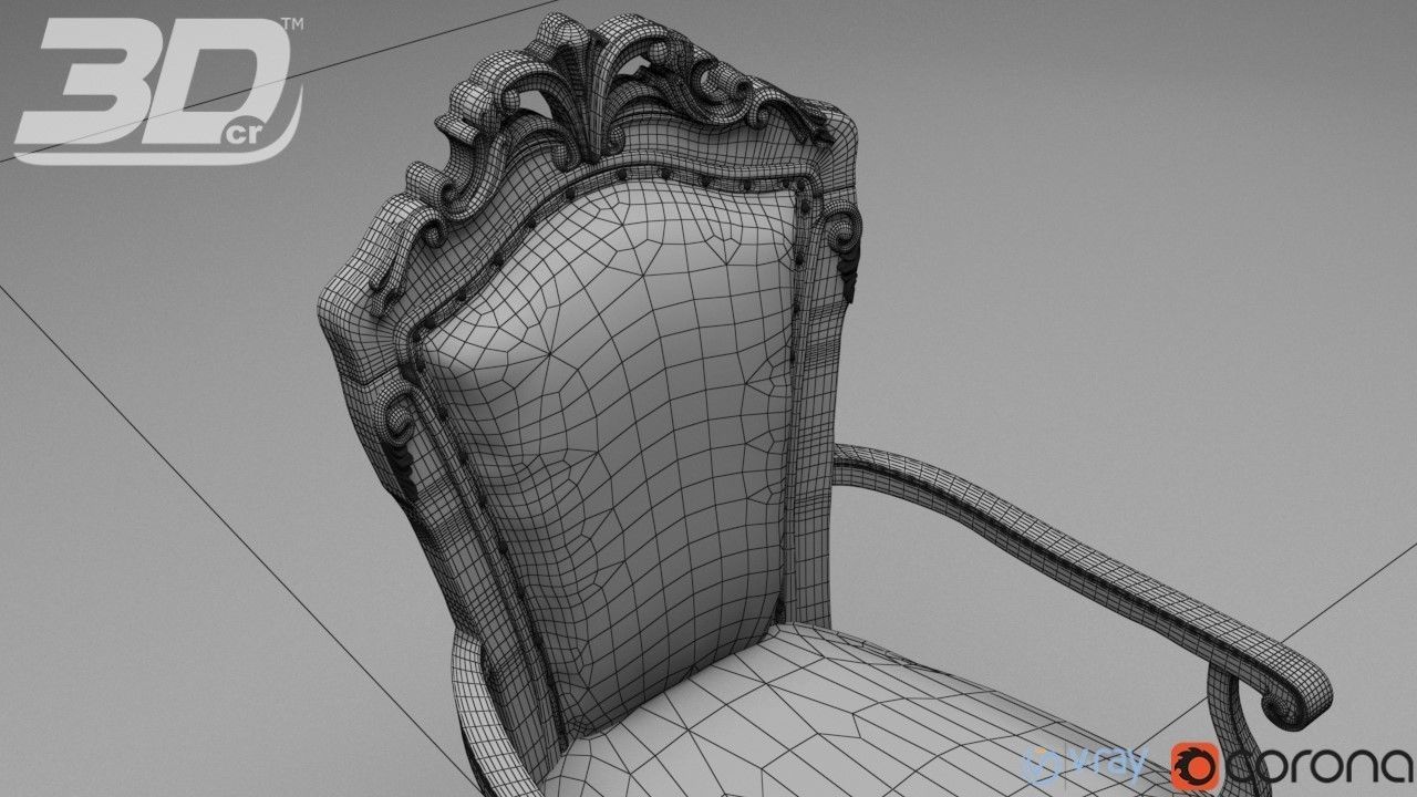 Caelia Swivel Armchair 3D model_7