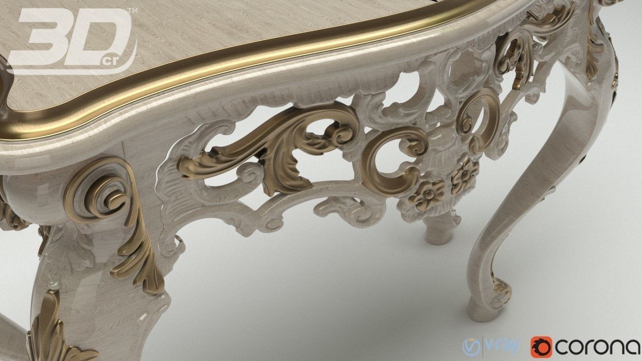 Candace Side Table 3D model_3