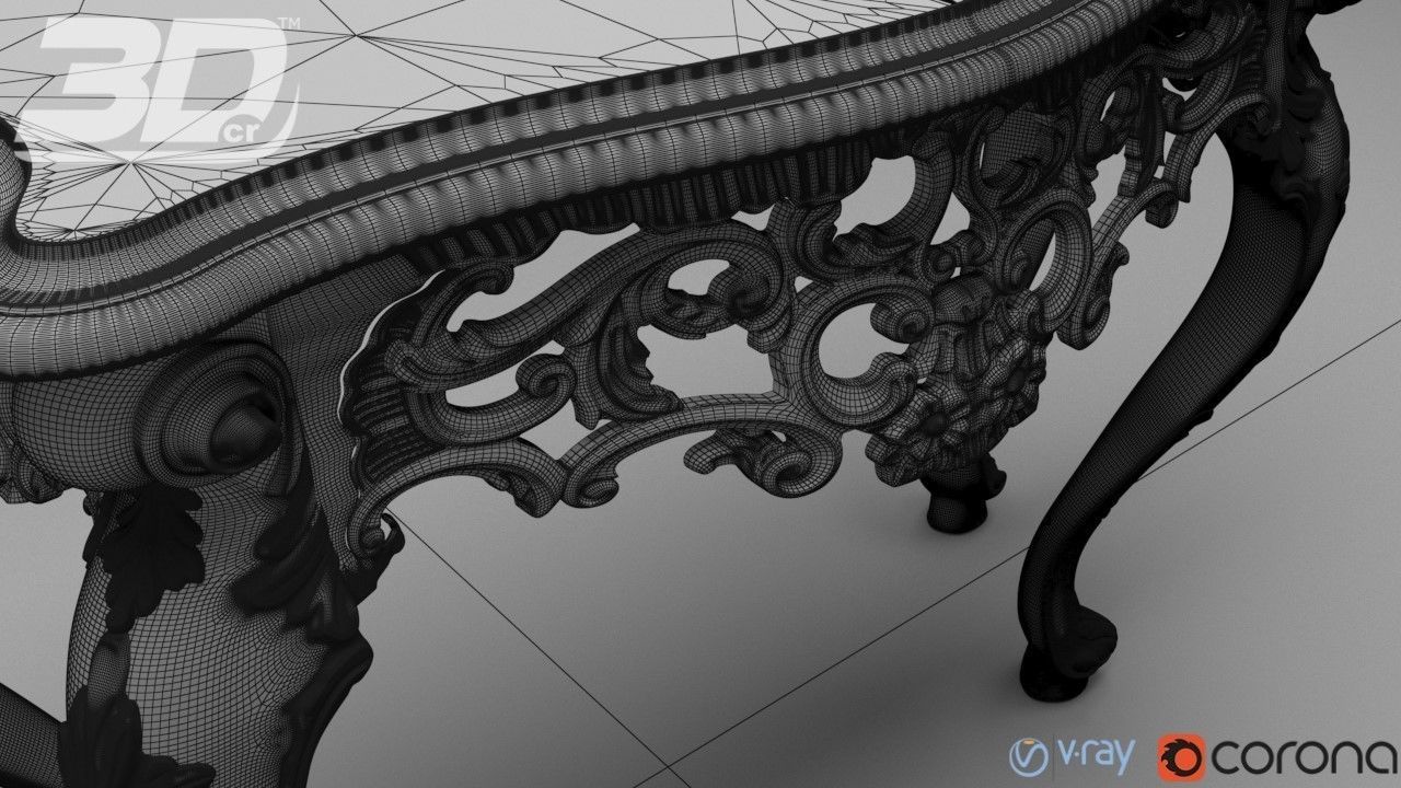 Candace Side Table 3D model_5