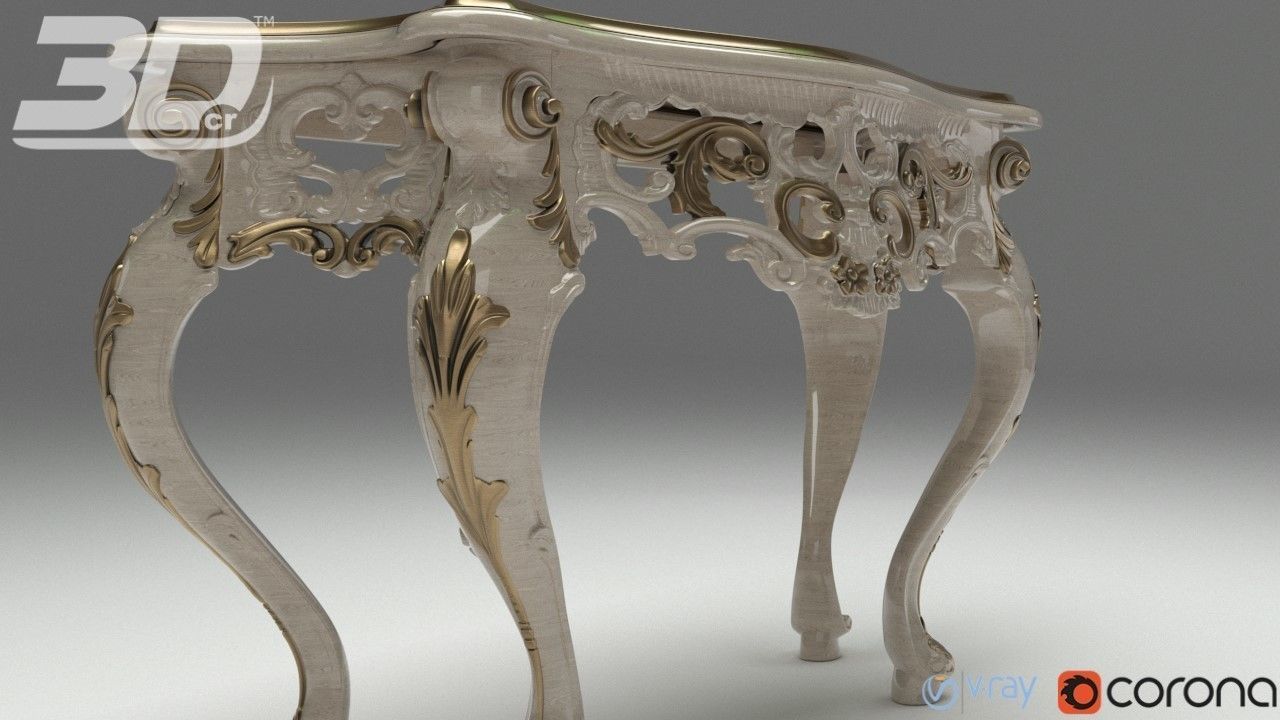 Candace Side Table 3D model_2