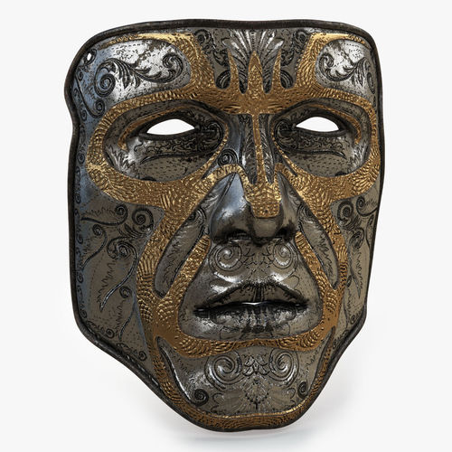 Metal Mask 2 Low-poly 3D model