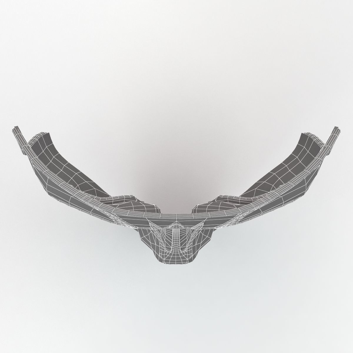 Metal Mask 2 Low-poly 3D model_10