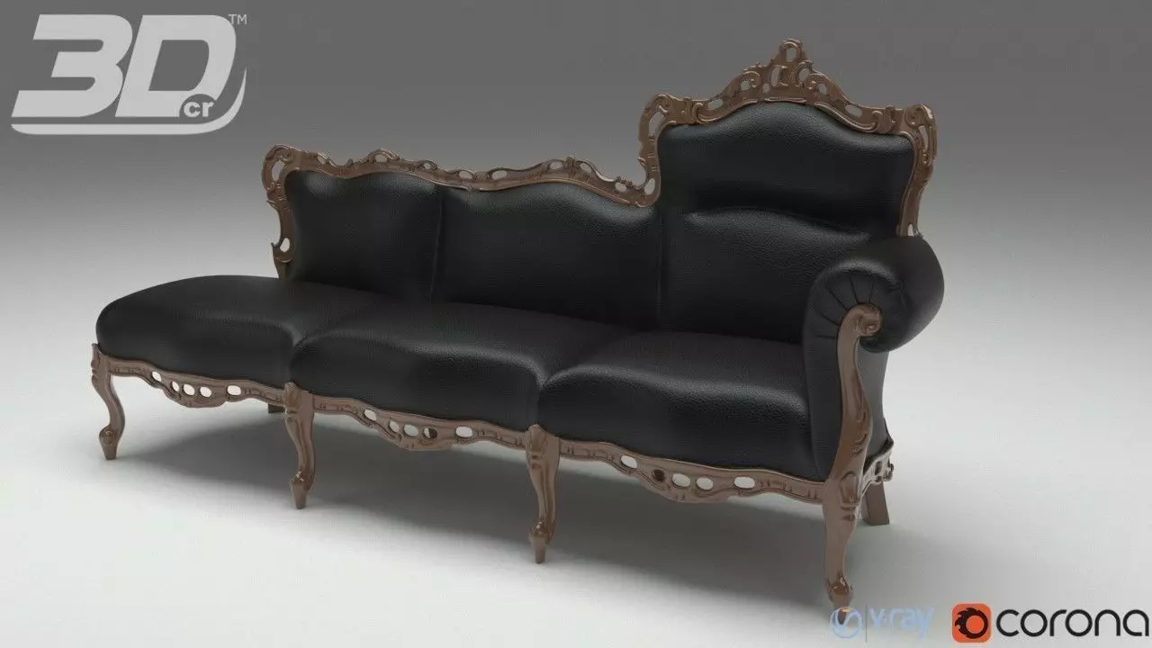 Ariella Love Seat 3D model