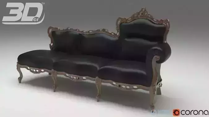 Ariella Love Seat 3D model