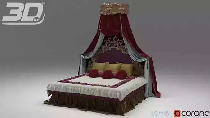 Cein King Bed 3D model
