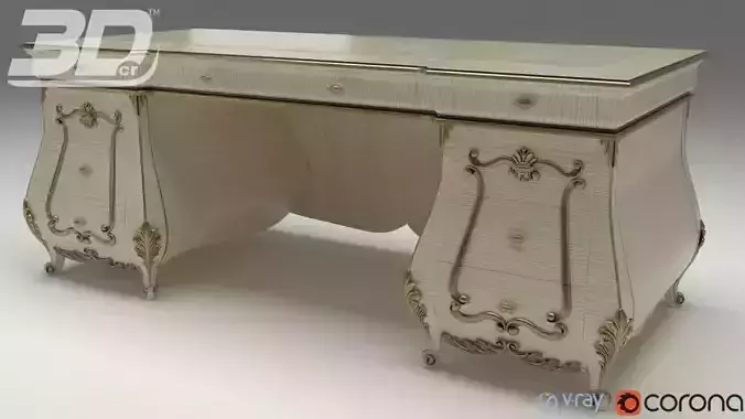 Alzena Writing Desk 3D model
