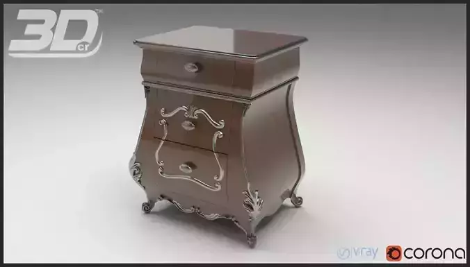 Alura Nightstand 3D model