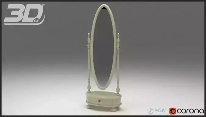Acacia Mirror 3D model
