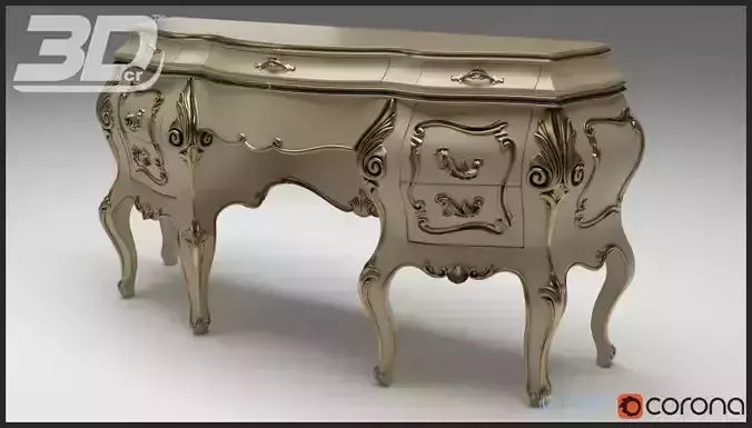 Ailive Powder Room Table 3D model