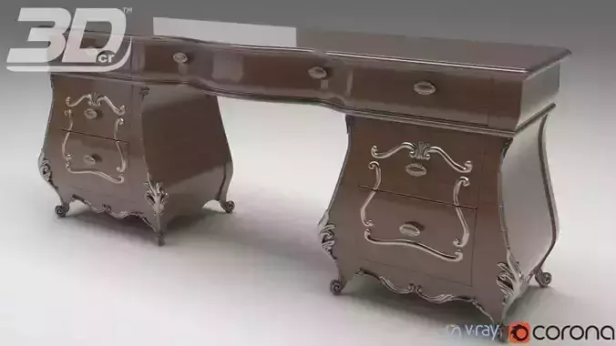 Alysia Powder Room Table 3D model