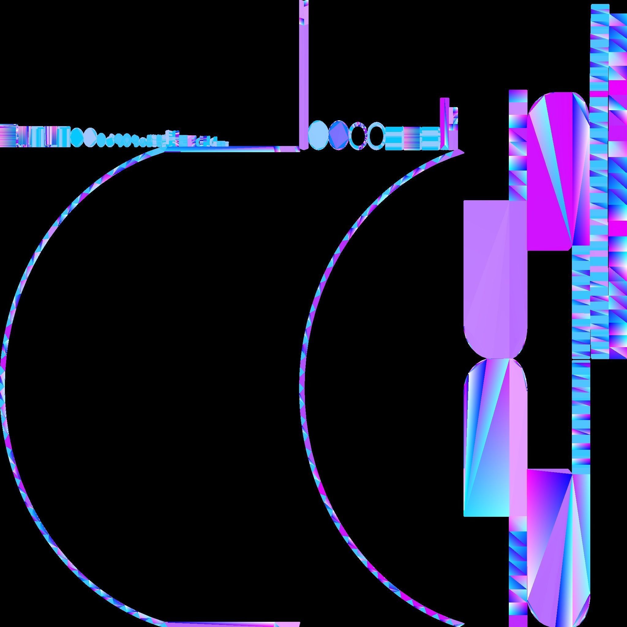 Police Anti-Riot Helmet Free low-poly 3D model_7