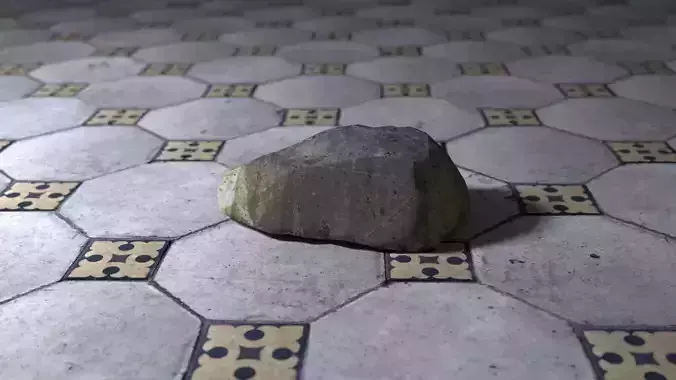 Low poly rock trilobite from neoproterozoic of california