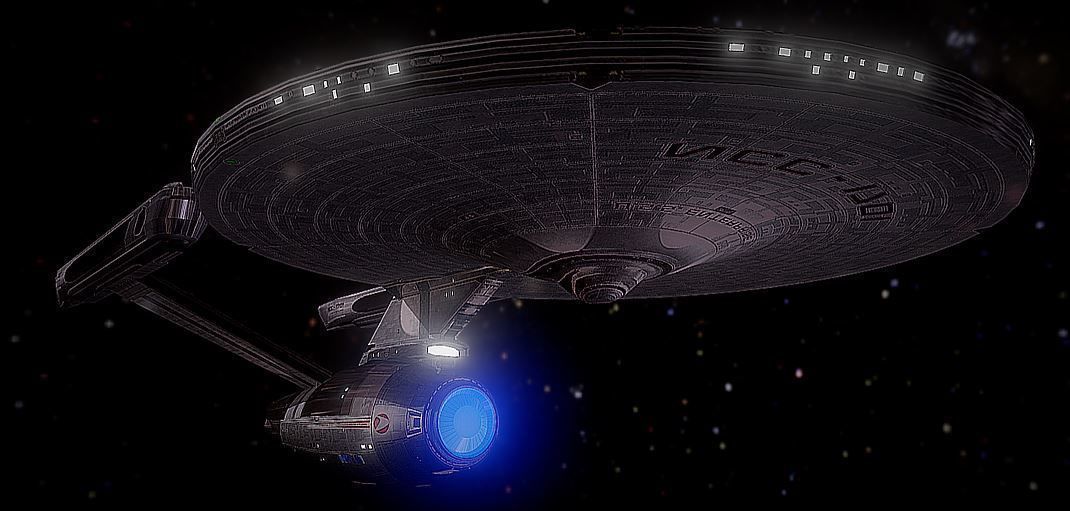 USS Enterprise Low-poly 3D model_1