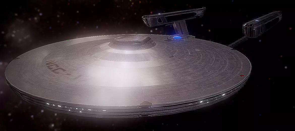 USS Enterprise Low-poly 3D model_0