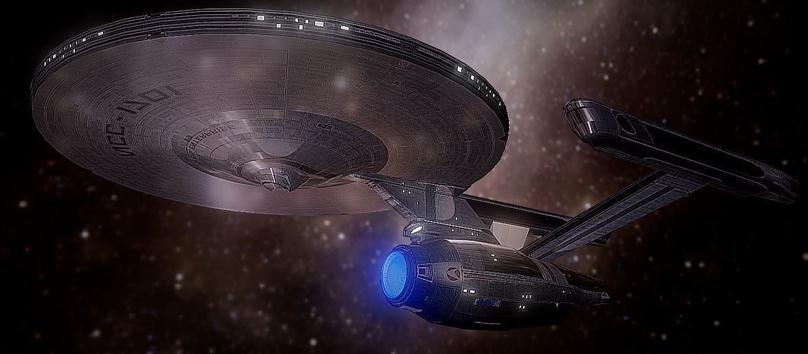 USS Enterprise Low-poly 3D model_4