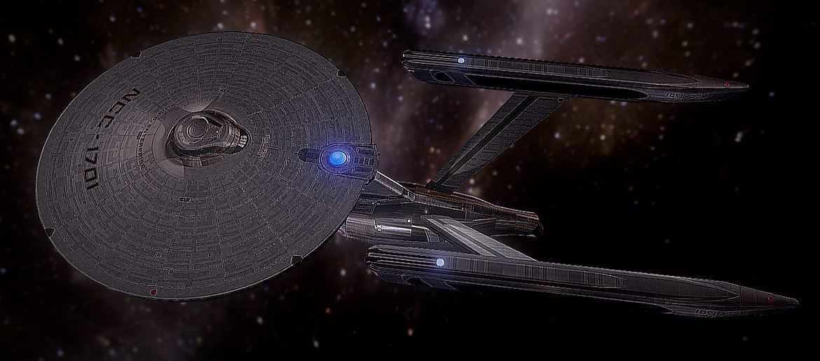 USS Enterprise Low-poly 3D model_5