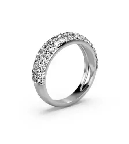 161003 R Classic pave ring 3D print model
