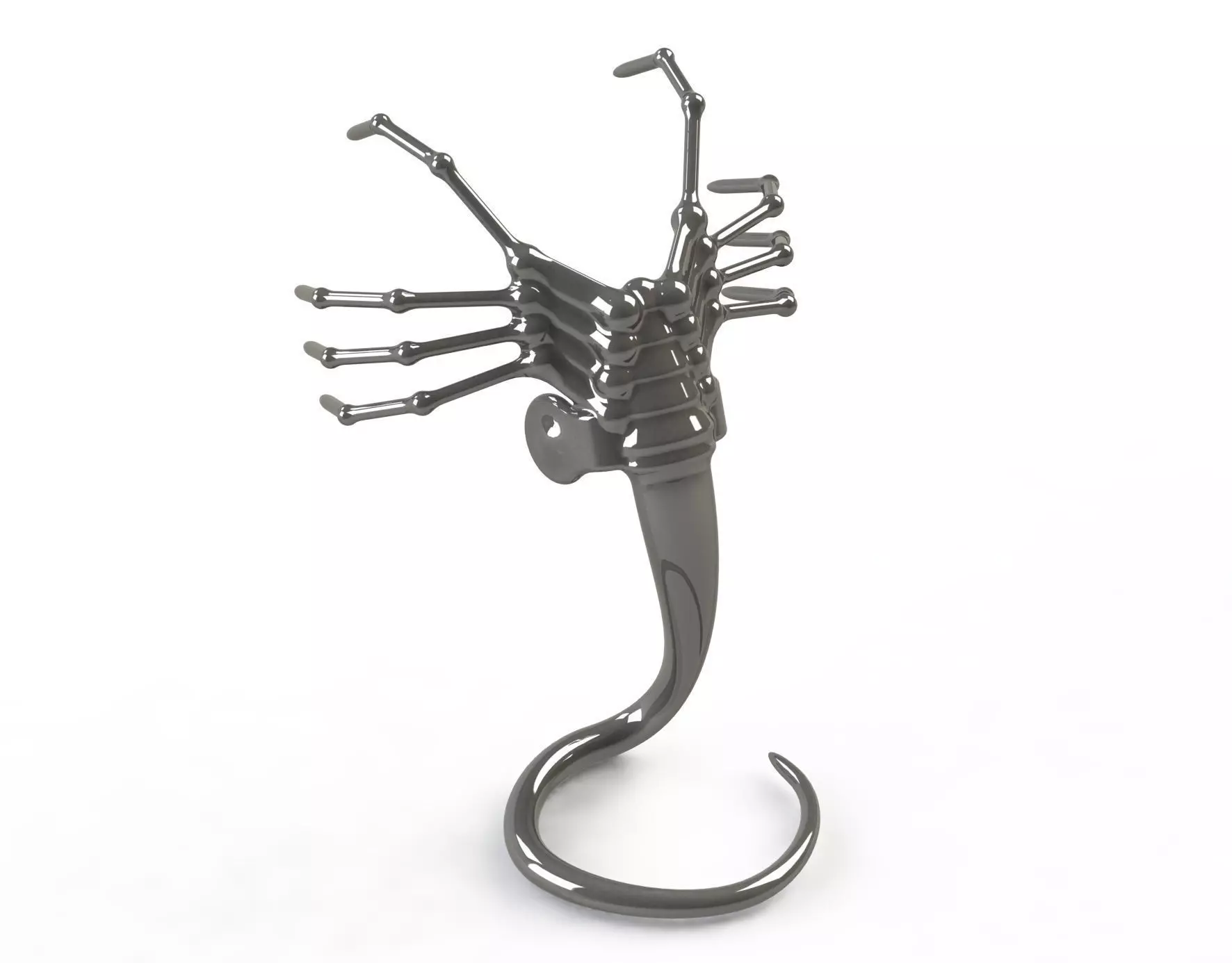 Alien Facehugger printable figurine 3D print model_0