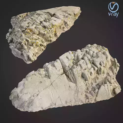 3d scanned rock cliff F2