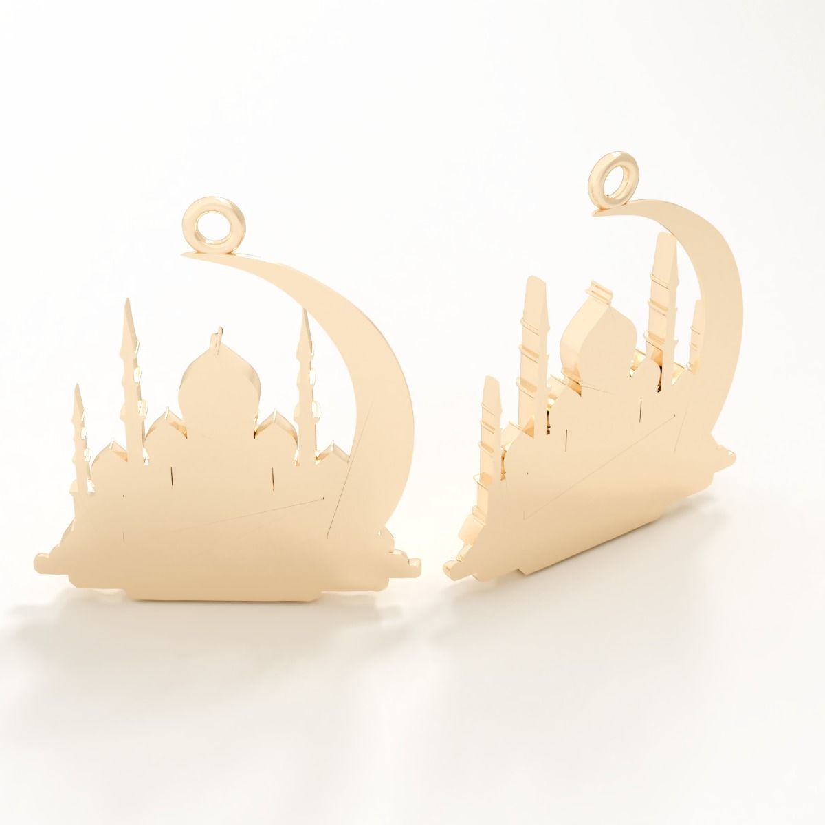 Pendant Islam 3D print model_2