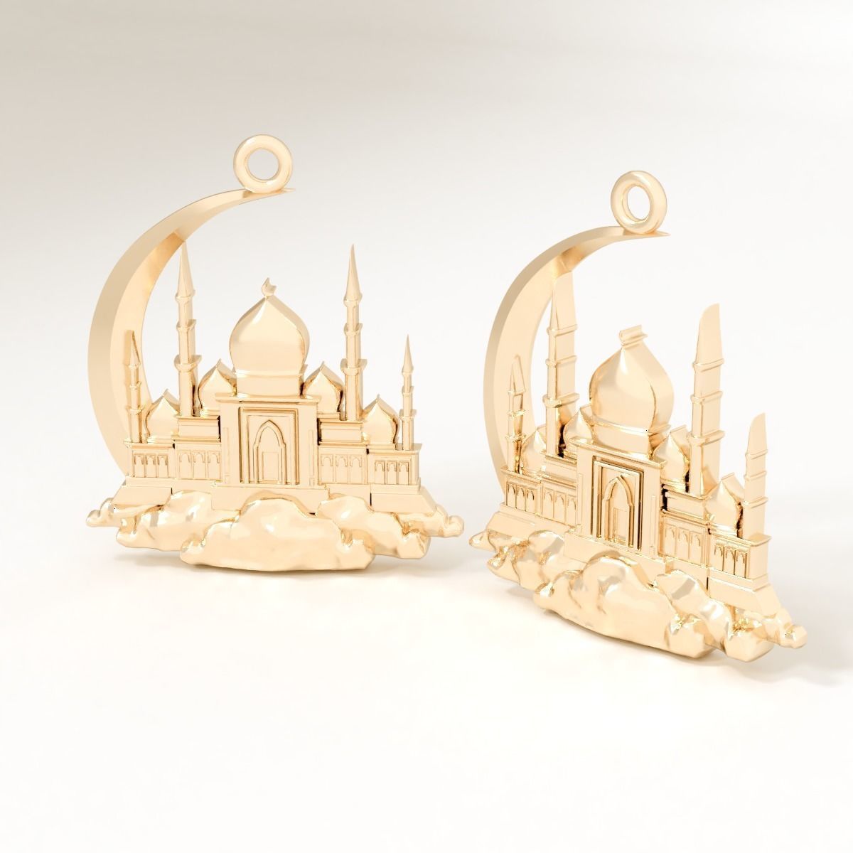 Pendant Islam 3D print model_1