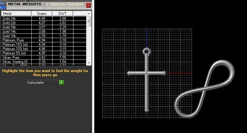 Pendant cross 3D print model_1