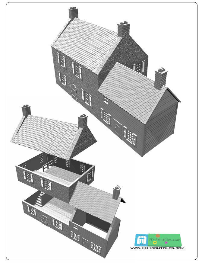 france or ardennen building -stl file