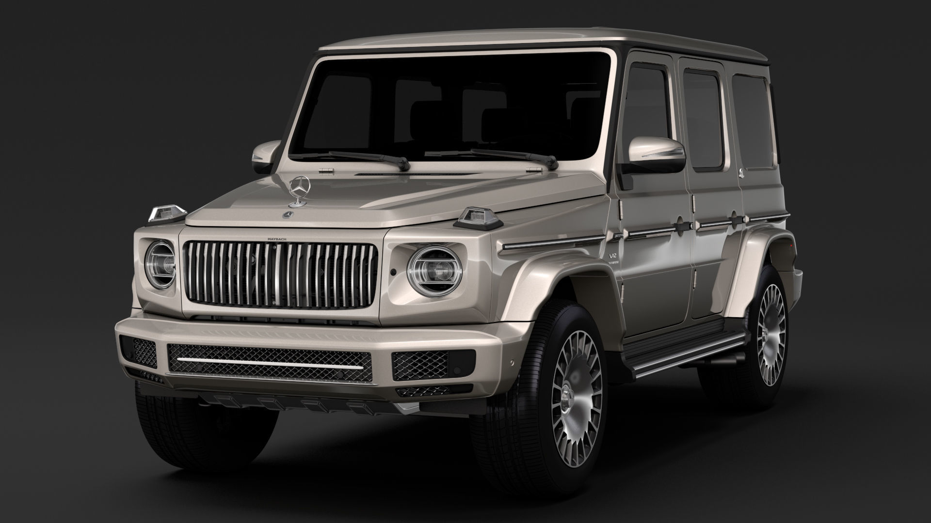 Mercedes Maybach G 600 W464 2019 3D model_1