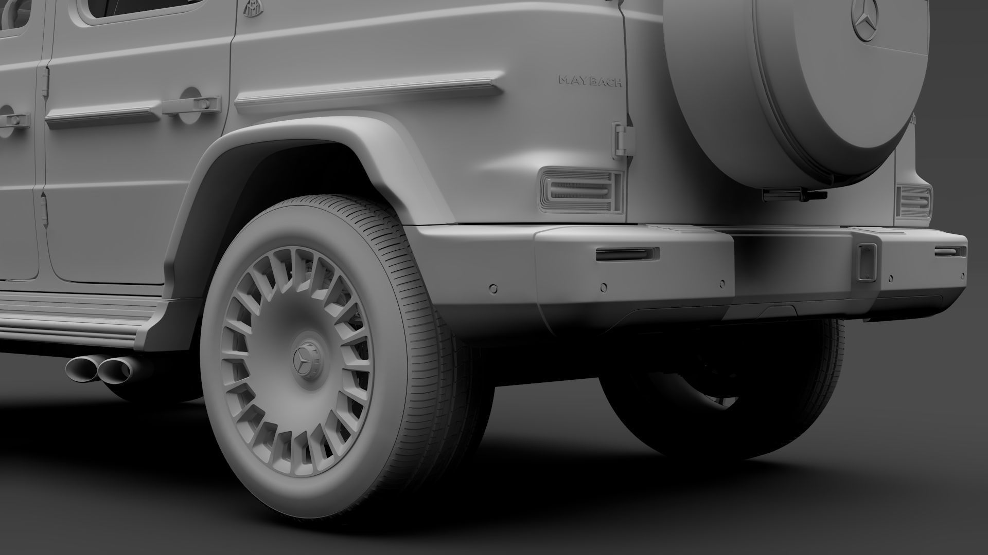 Mercedes Maybach G 600 W464 2019 3D model_16