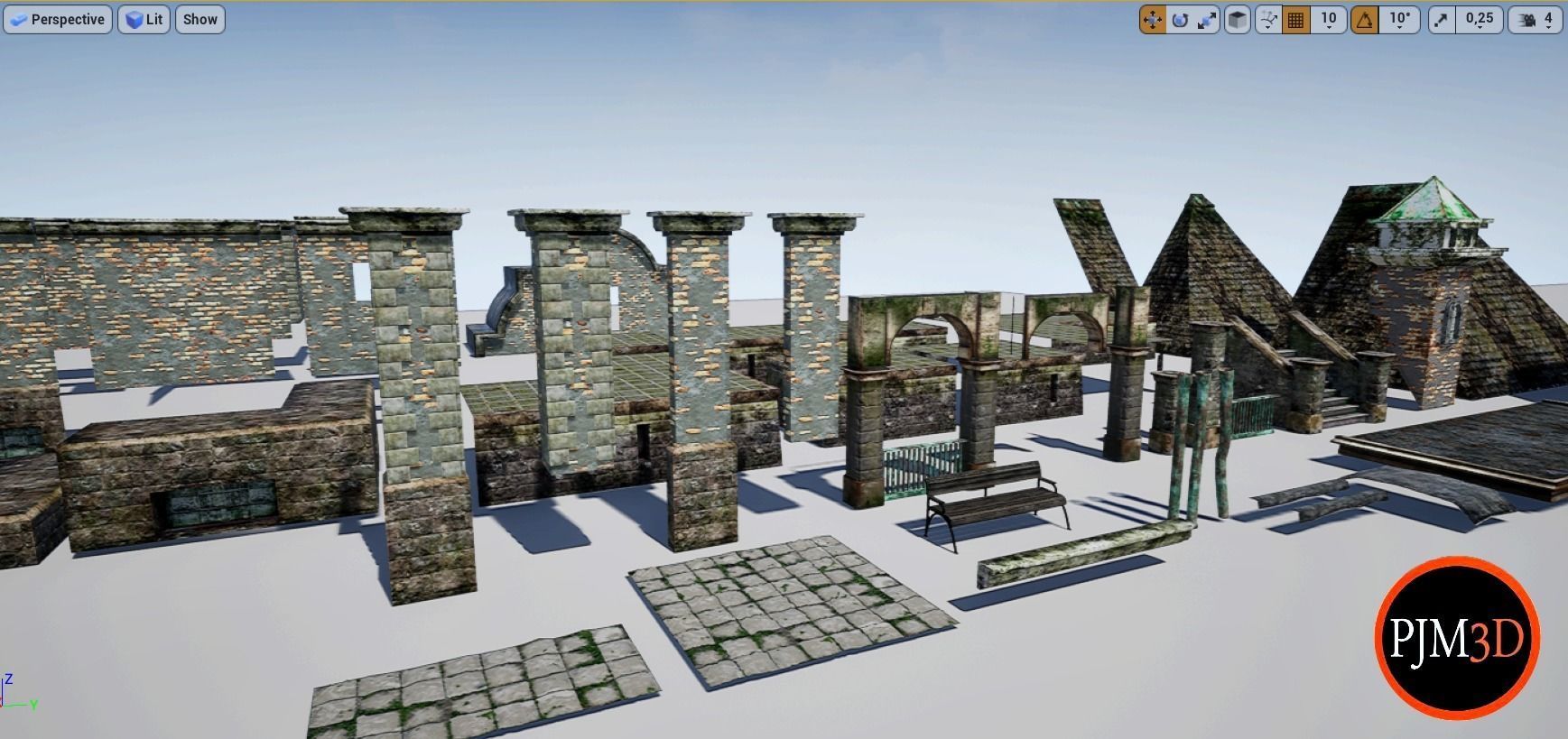 UE4-UE5 Psychiatric hospital package Modular V01 Updated 004 Low-poly 3D model_64