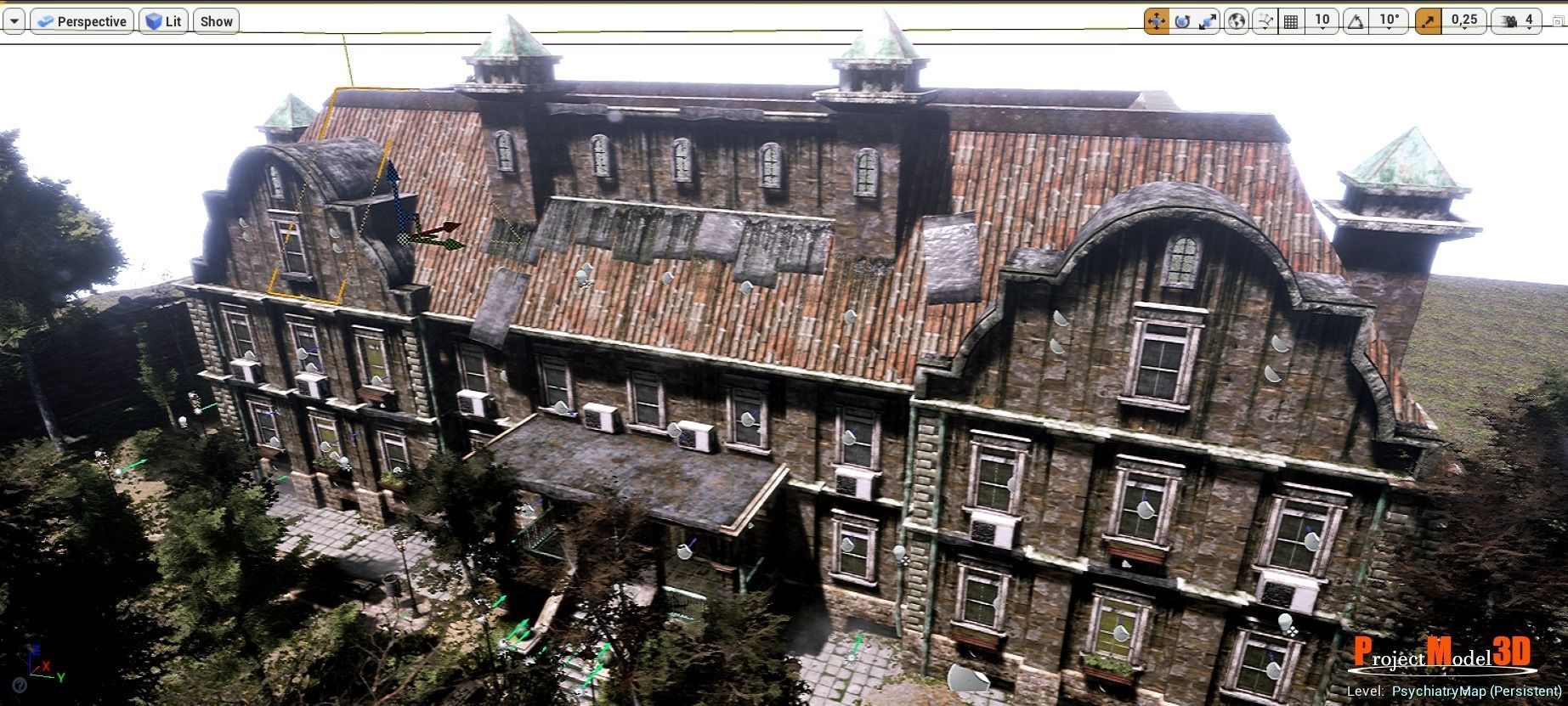 UE4-UE5 Psychiatric hospital package Modular V01 Updated 004 Low-poly 3D model_24