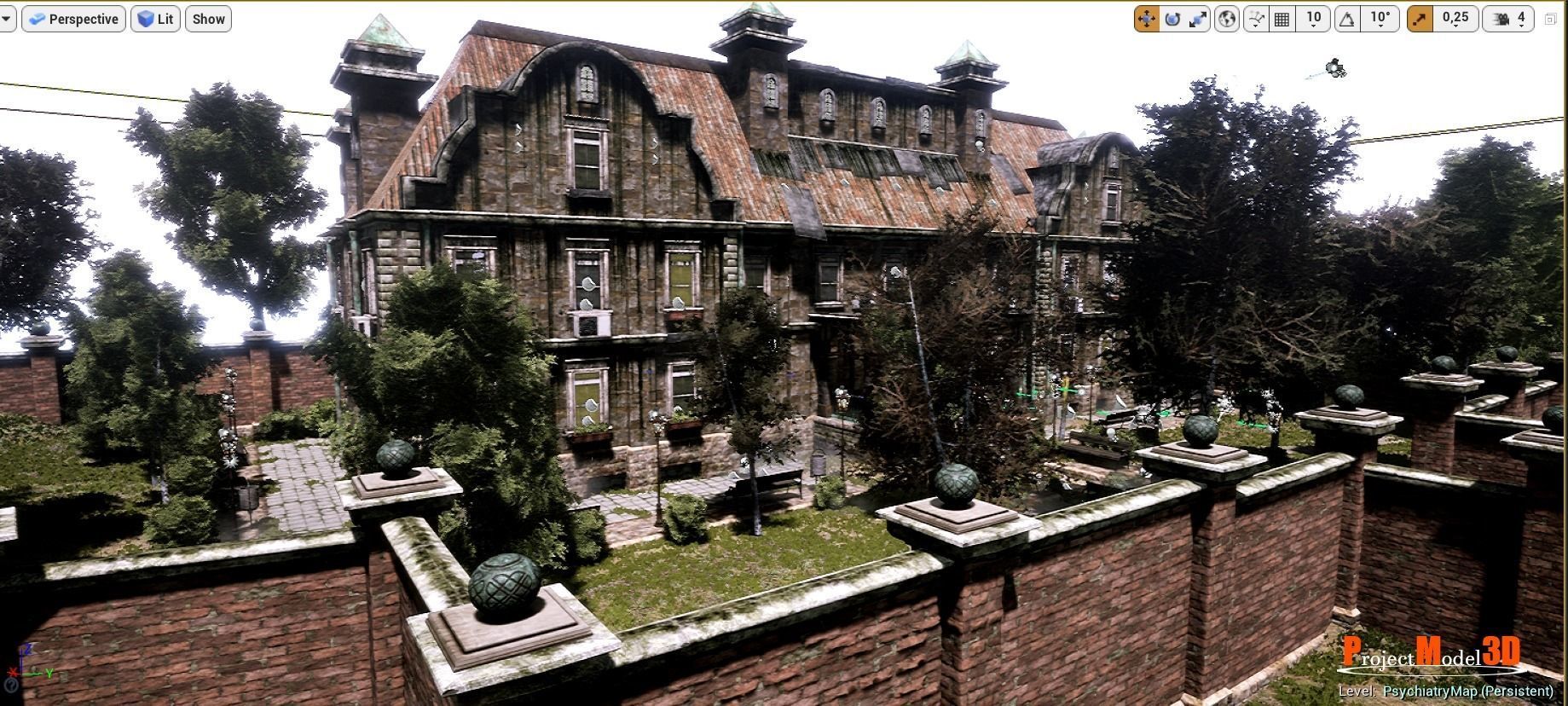 UE4-UE5 Psychiatric hospital package Modular V01 Updated 004 Low-poly 3D model_25