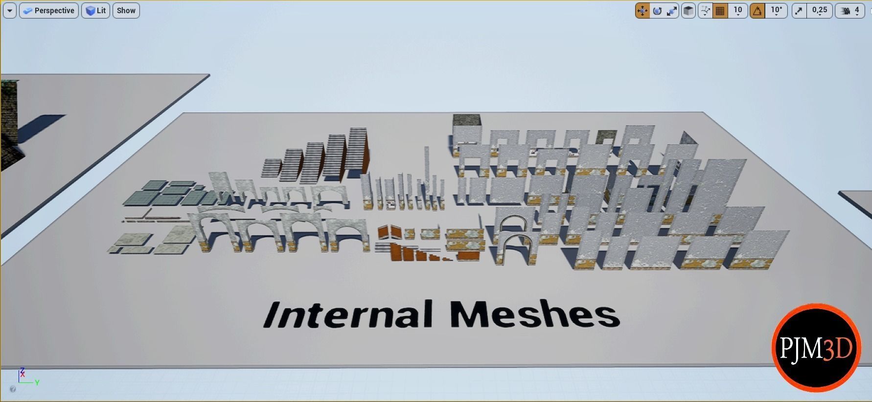 UE4-UE5 Psychiatric hospital package Modular V01 Updated 004 Low-poly 3D model_61