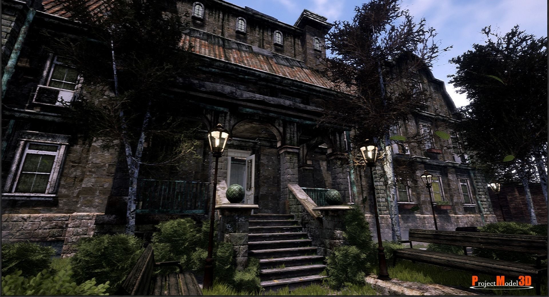 UE4-UE5 Psychiatric hospital package Modular V01 Updated 004 Low-poly 3D model_21